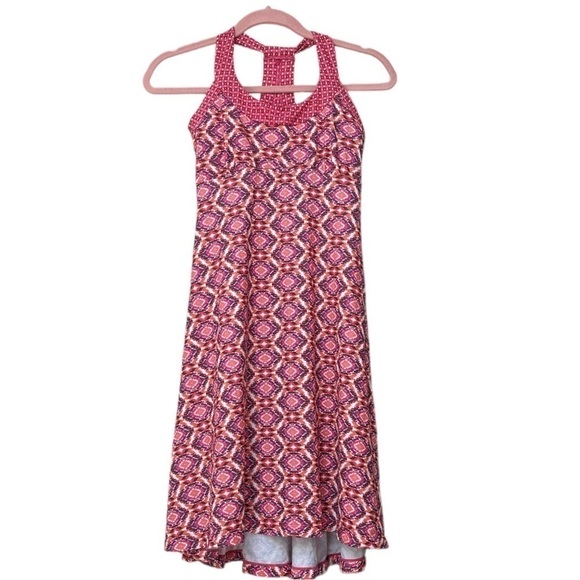 PrAna Halter Racerback Dress Empire Sleeveless Athleisure Shelf Bra XS - Picture 2 of 10
